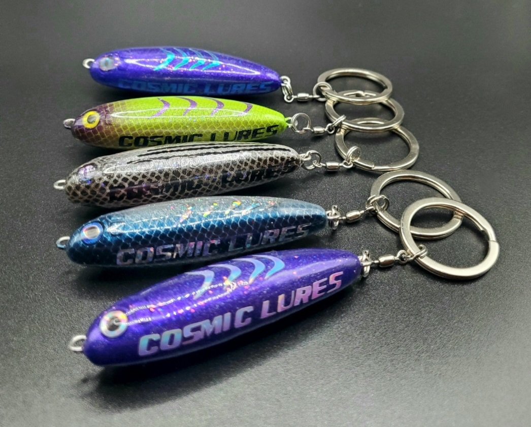 COSMIC FISHING LURE KEYCHAINS