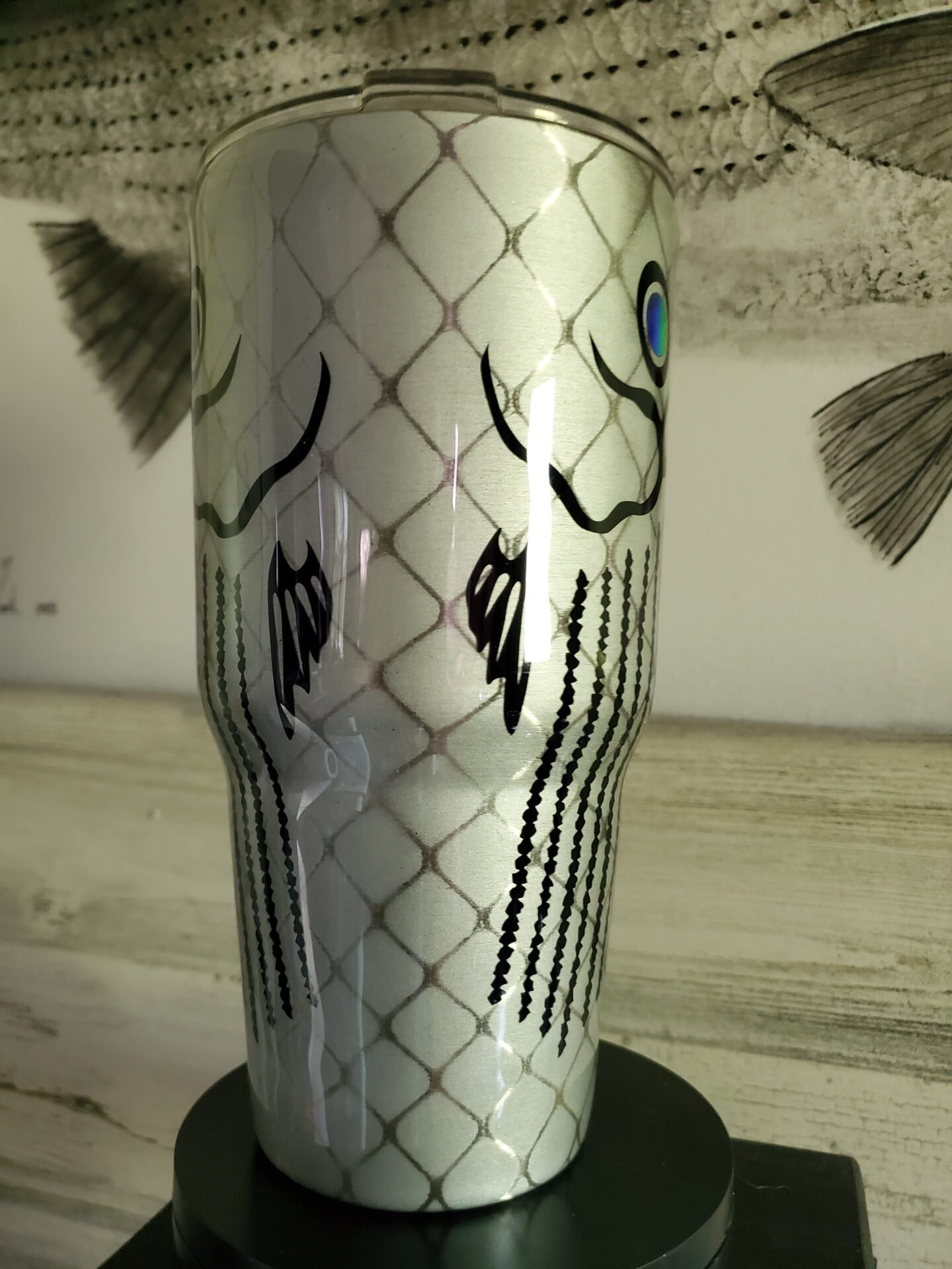 Striped Bass 30 oz Tumbler Cups - Image 6